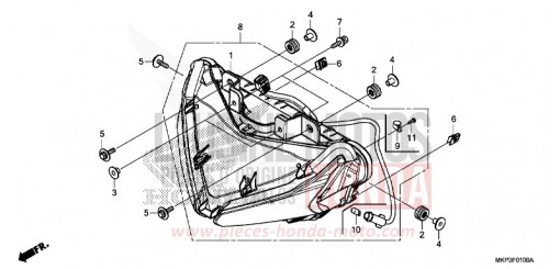 PROJECTEUR CBR500RAN de 2022